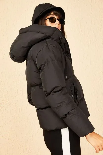 Hooded Puffer Jacket for Women