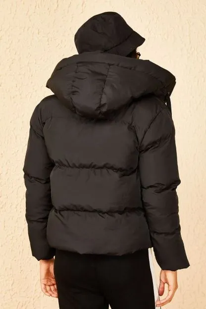 Hooded Puffer Jacket for Women