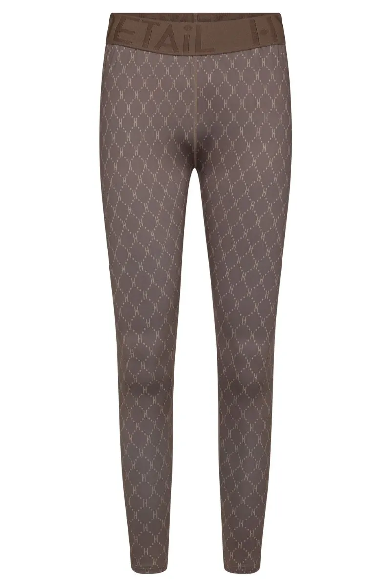 Hype the Detail Printed Legging in Brun - Stylish Leggings