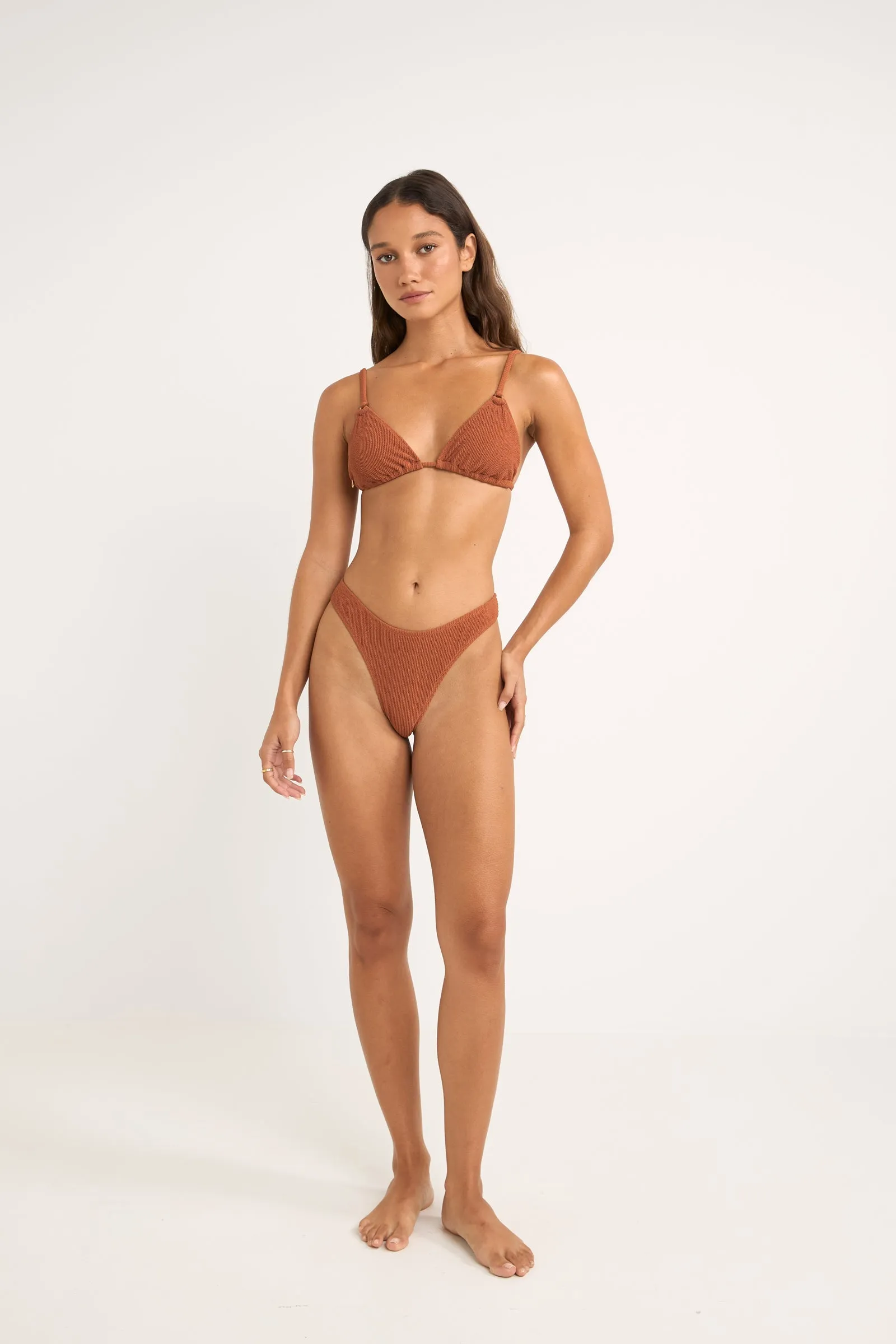 Caramel Isla Rib Skimpy Pant