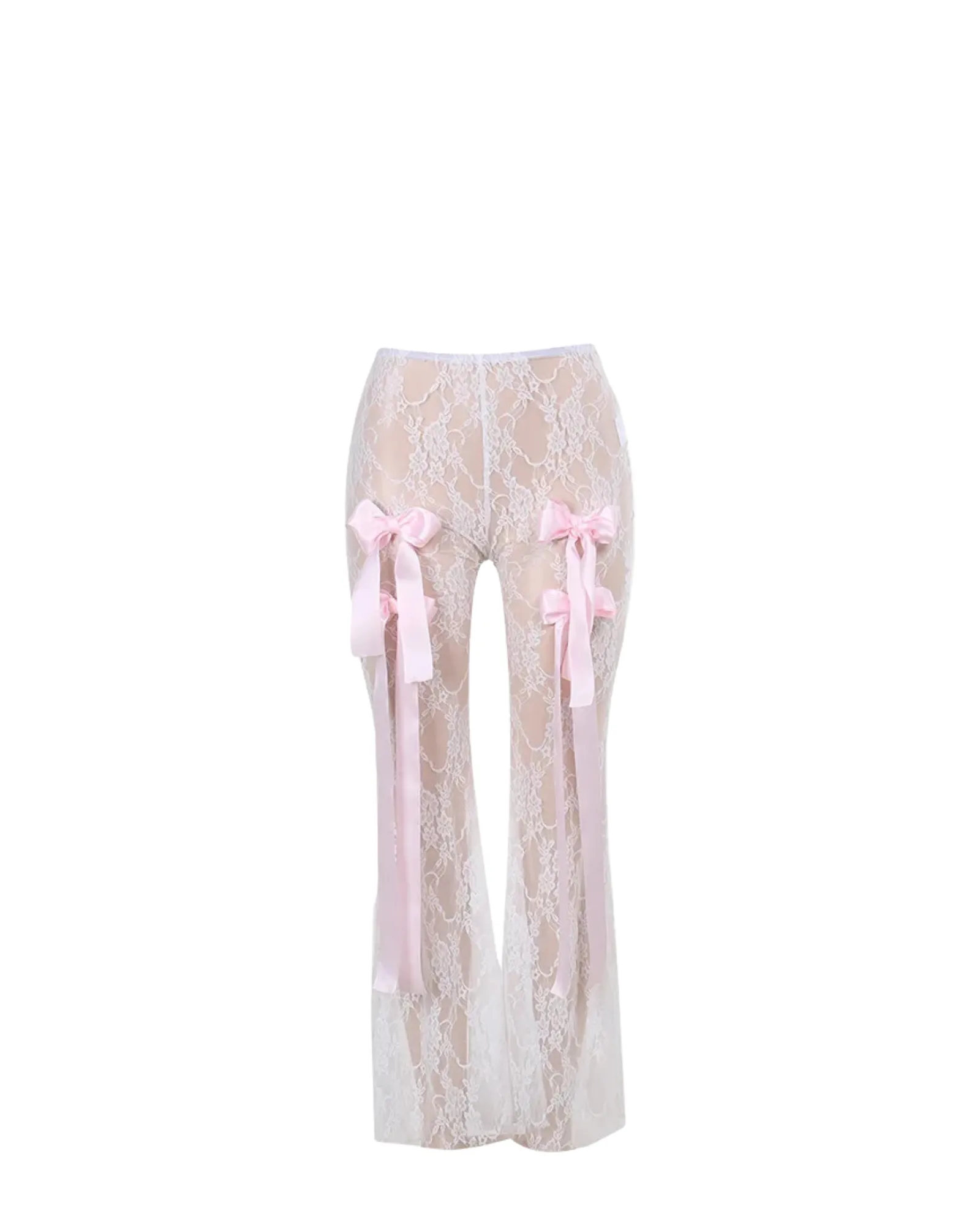 Transparent Lace Bow Pant - Jasmin Pattern