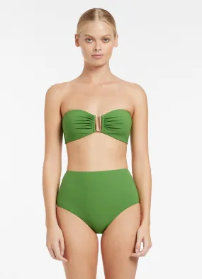 Jetset Palm High Waisted Bikini Bottom.