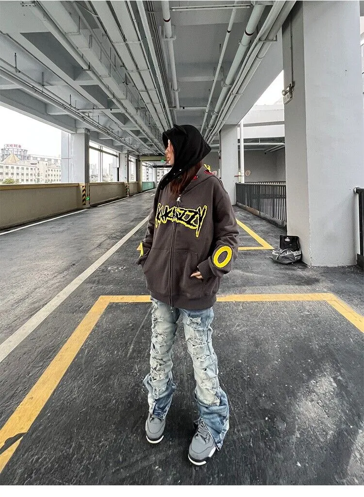 KAKAZZY Moon Umbreon Hoodie Couple Heavyweight Hooded Outerwear