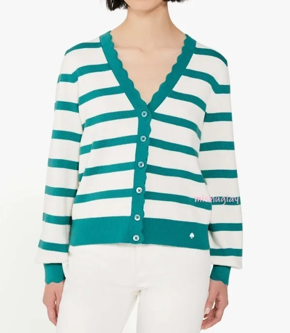 kate spade new york Striped Long Sleeve Office Elegant Outlet