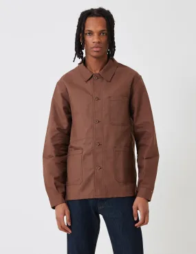 Laboureur Men's Cotton Work Jacket Brown.