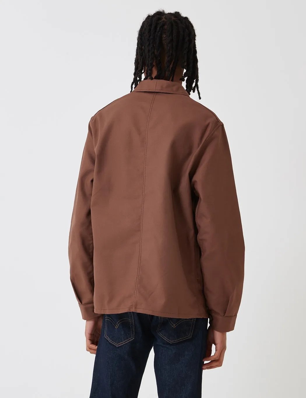 Laboureur Men's Cotton Work Jacket Brown.