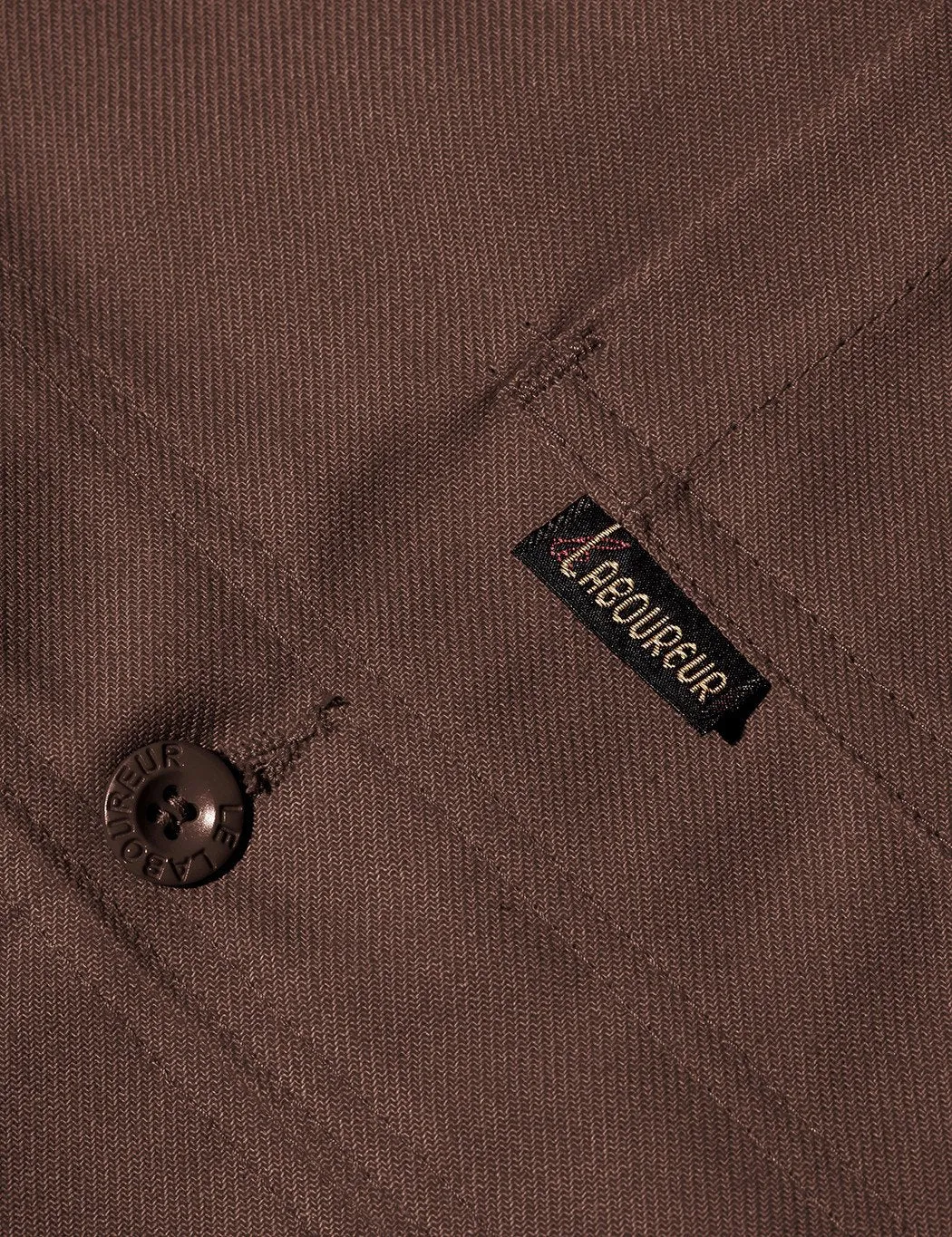 Laboureur Men's Cotton Work Jacket Brown.