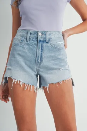 Cute Denim Cutoff Shorts - Laine