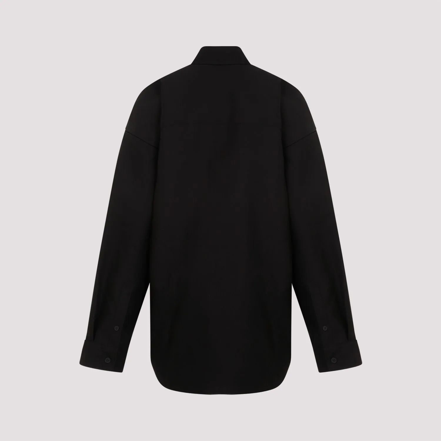 LARGE FIT OUTERWEAR SHIRT BLACK