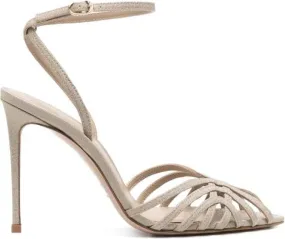 Le Silla Embrace 105mm glittered gold sandals