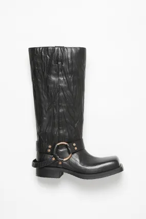 Boots with Leather Buckle