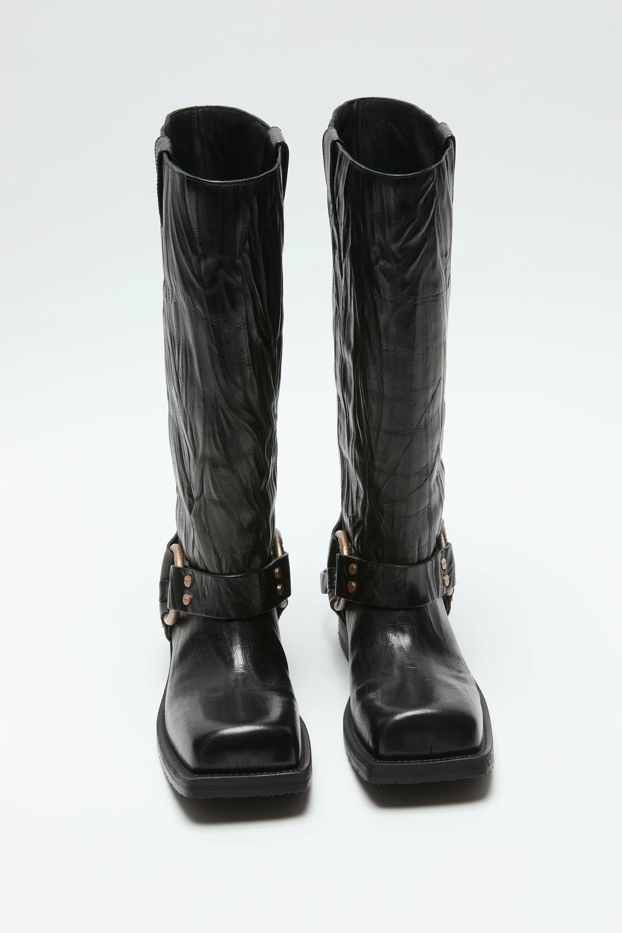 Boots with Leather Buckle