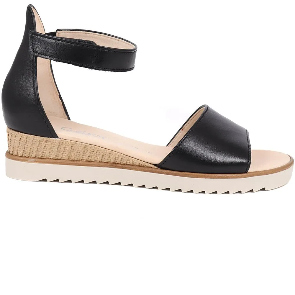 Leather Wedge Sandals - GAB39504 / 325 077