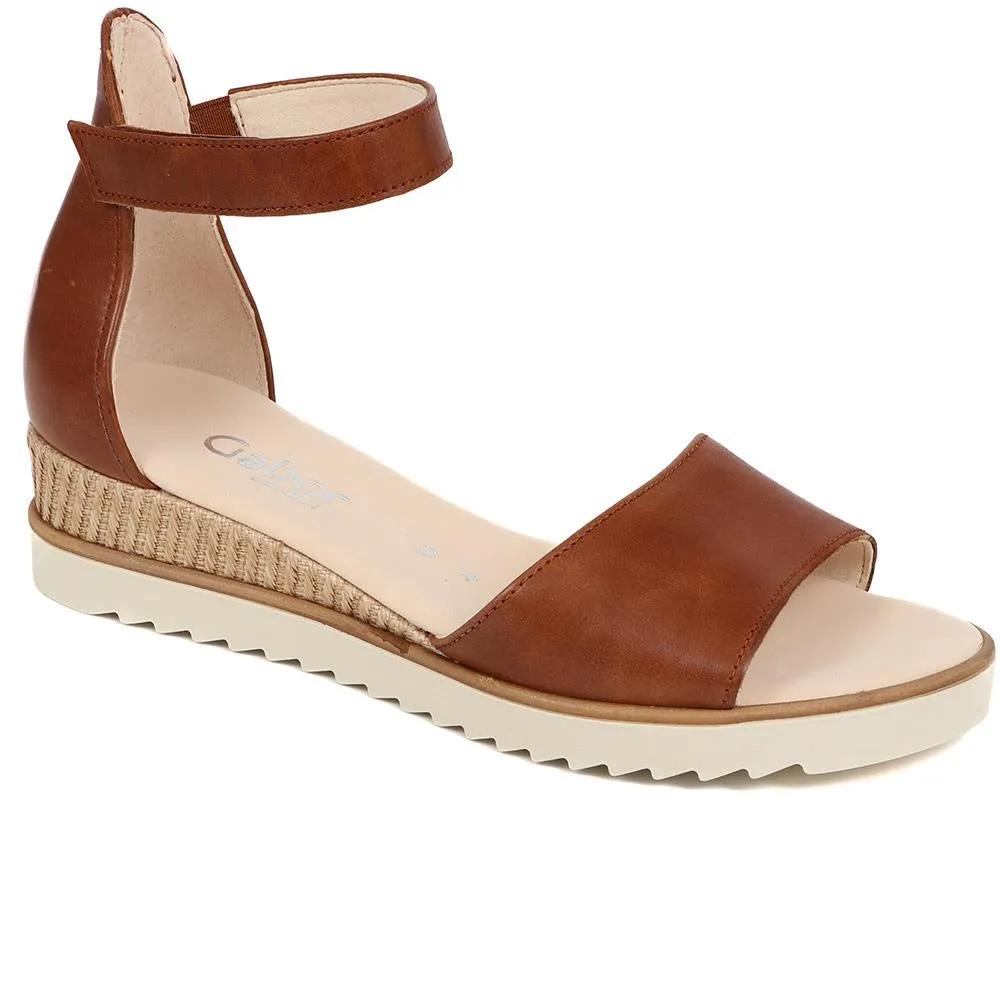 Leather Wedge Sandals - GAB39504 / 325 077