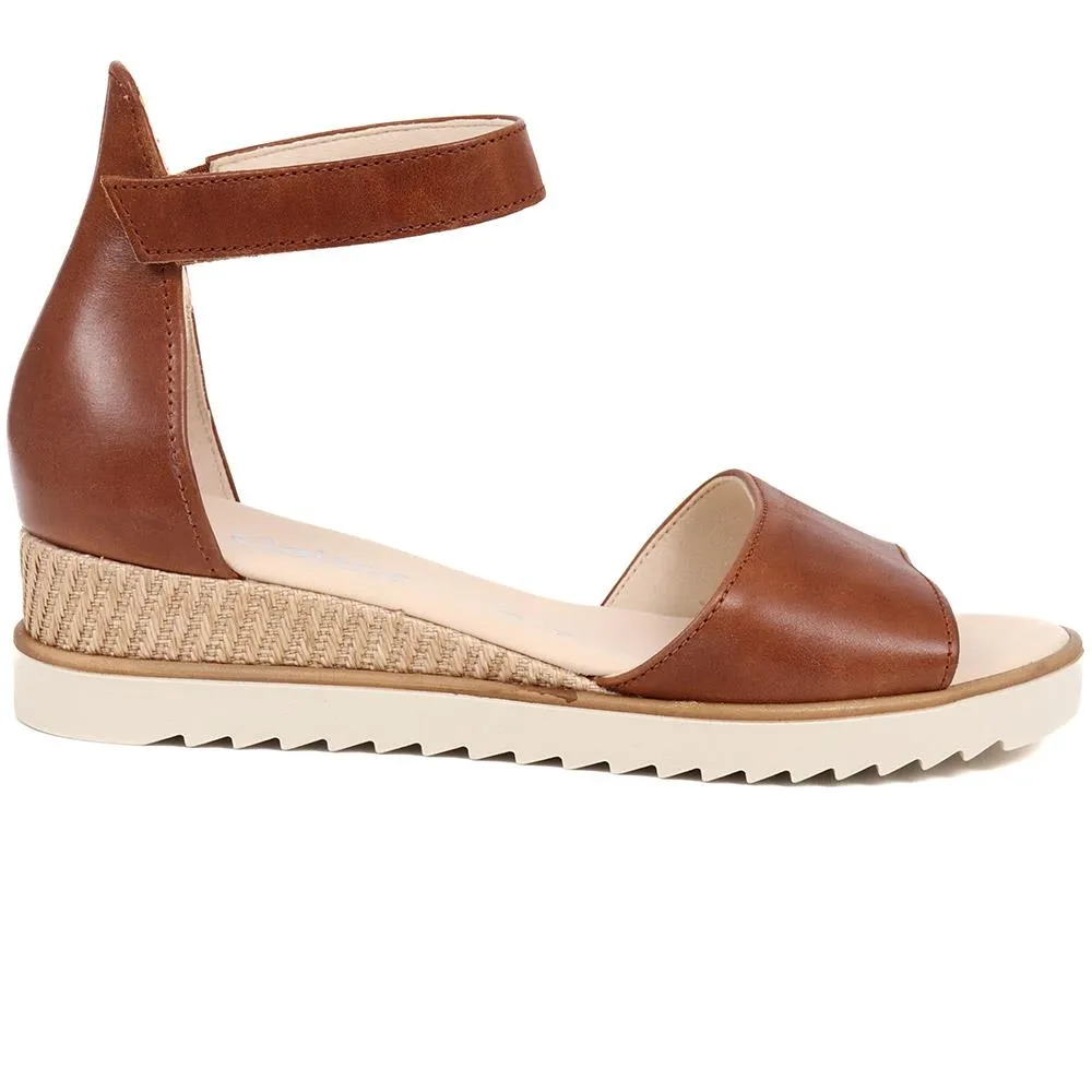 Leather Wedge Sandals - GAB39504 / 325 077