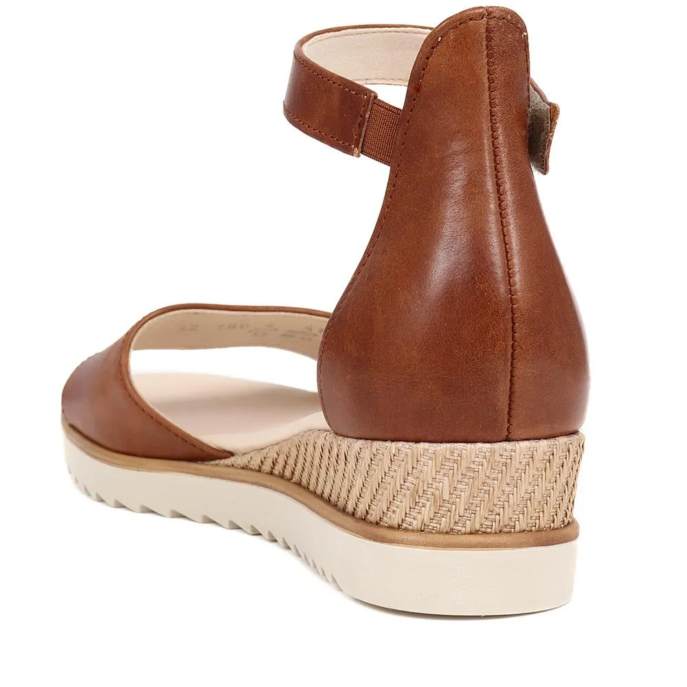 Leather Wedge Sandals - GAB39504 / 325 077