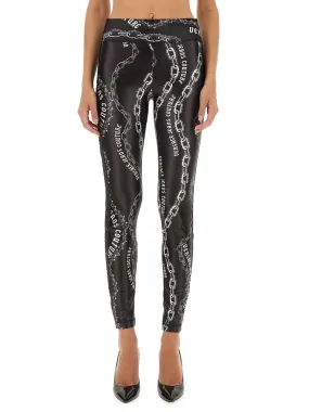 Leggings With Logo by Versace Jeans Couture