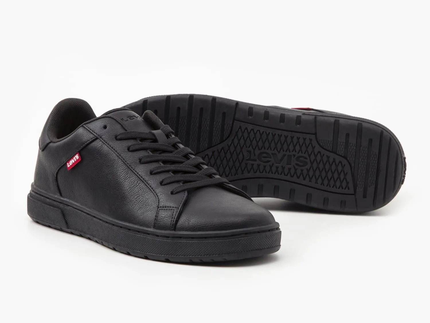 Levi's Piper Lace Sneaker Trainers Full Black