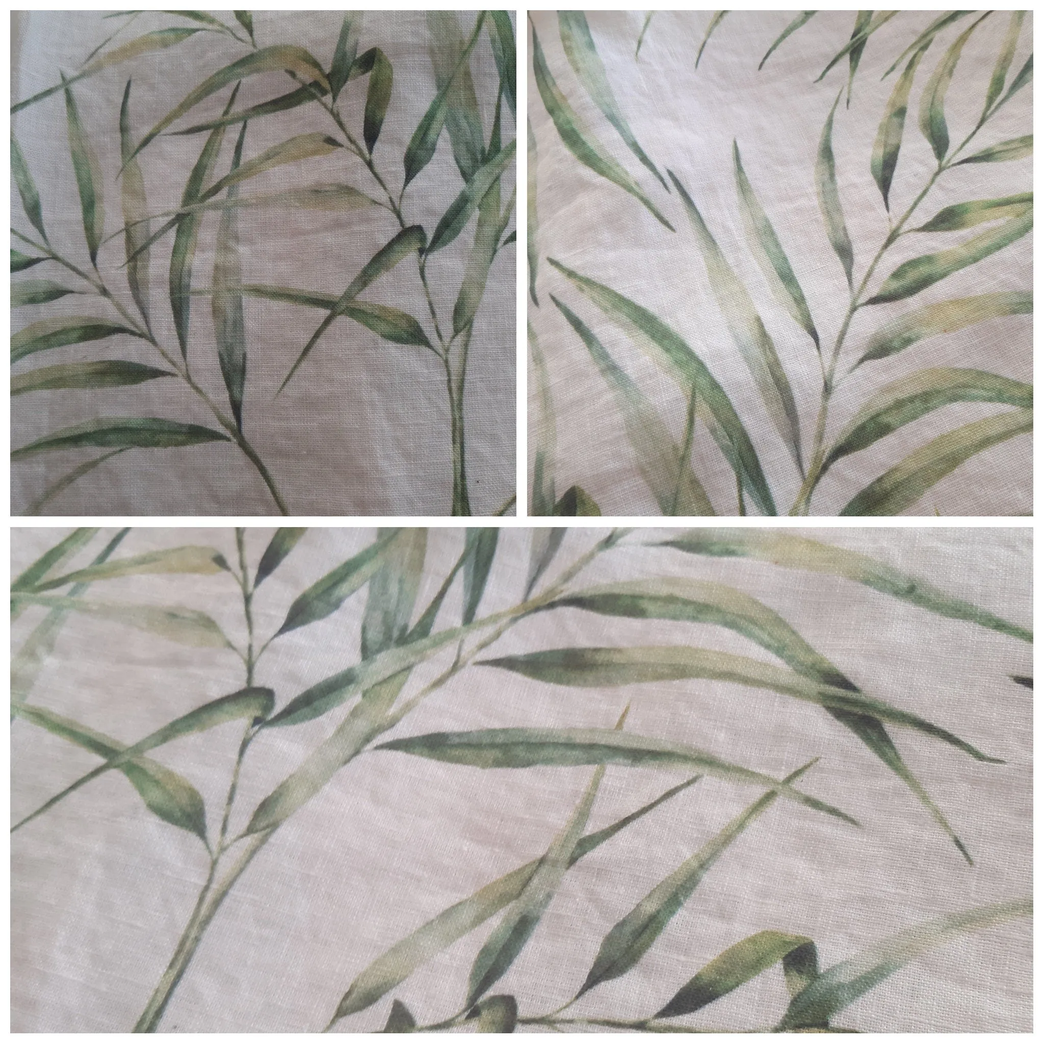 Linen Fabric By The Yard - Printed Natural Linen Fabric for Clothing & Home Textile - 148 cm Width