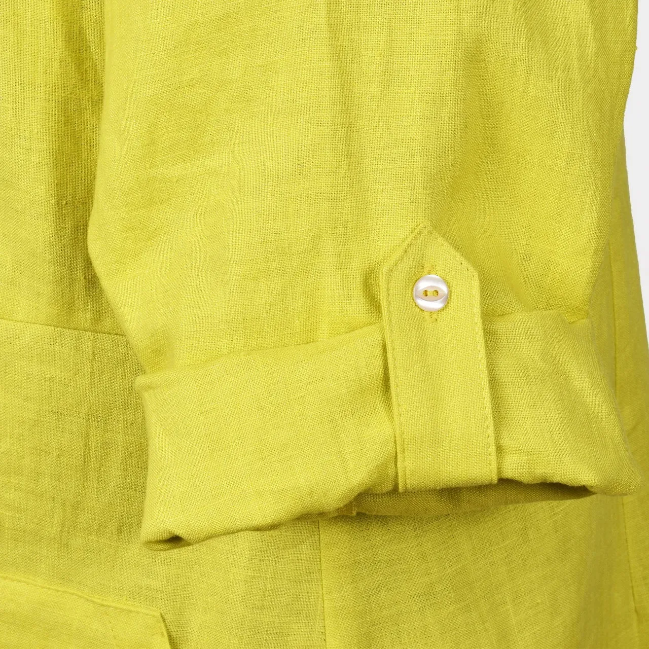 Citron Linen Shirt Dress • Shop Now