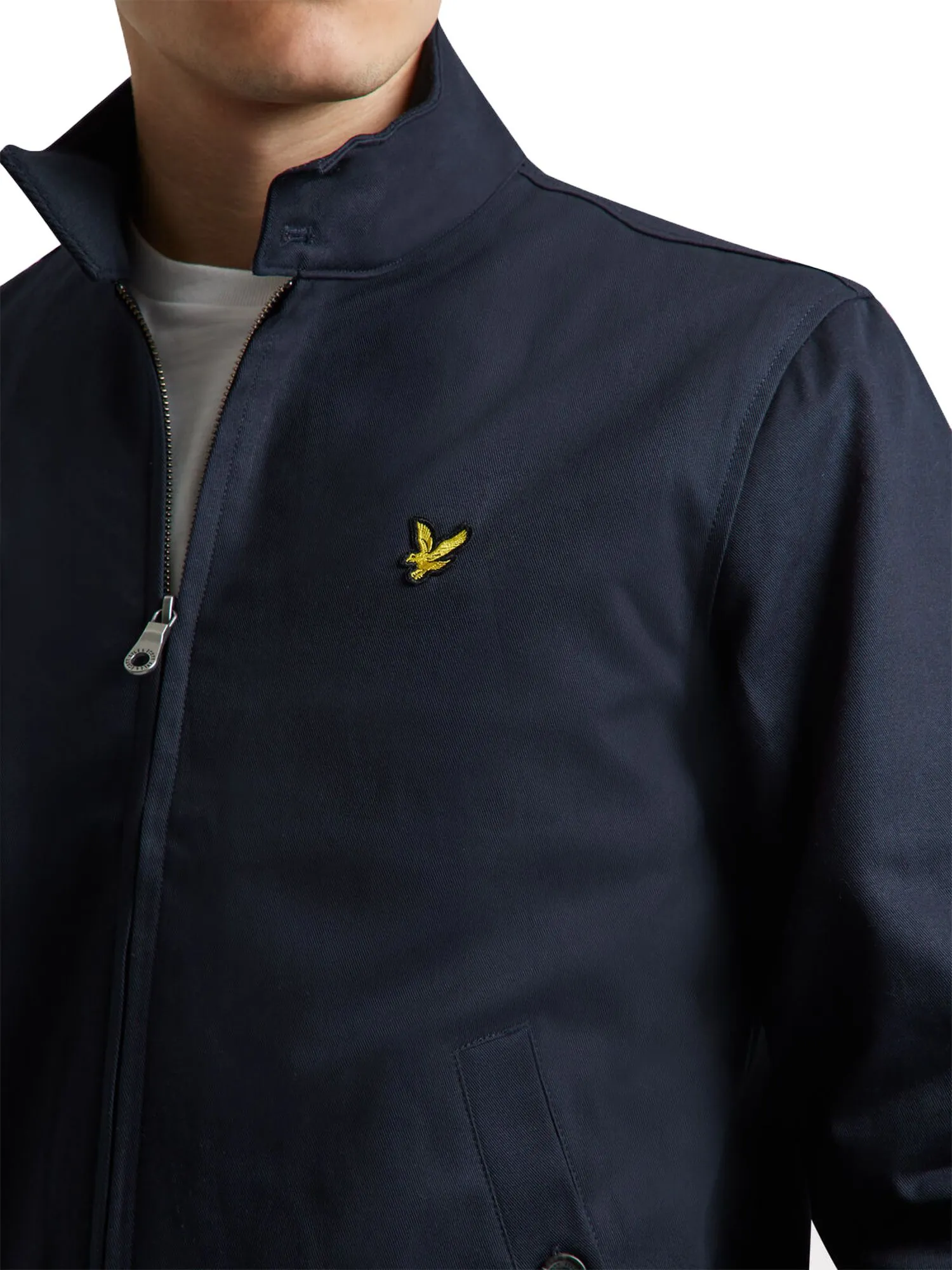 Lyle and Scott Casual Navy Harrington Jacket