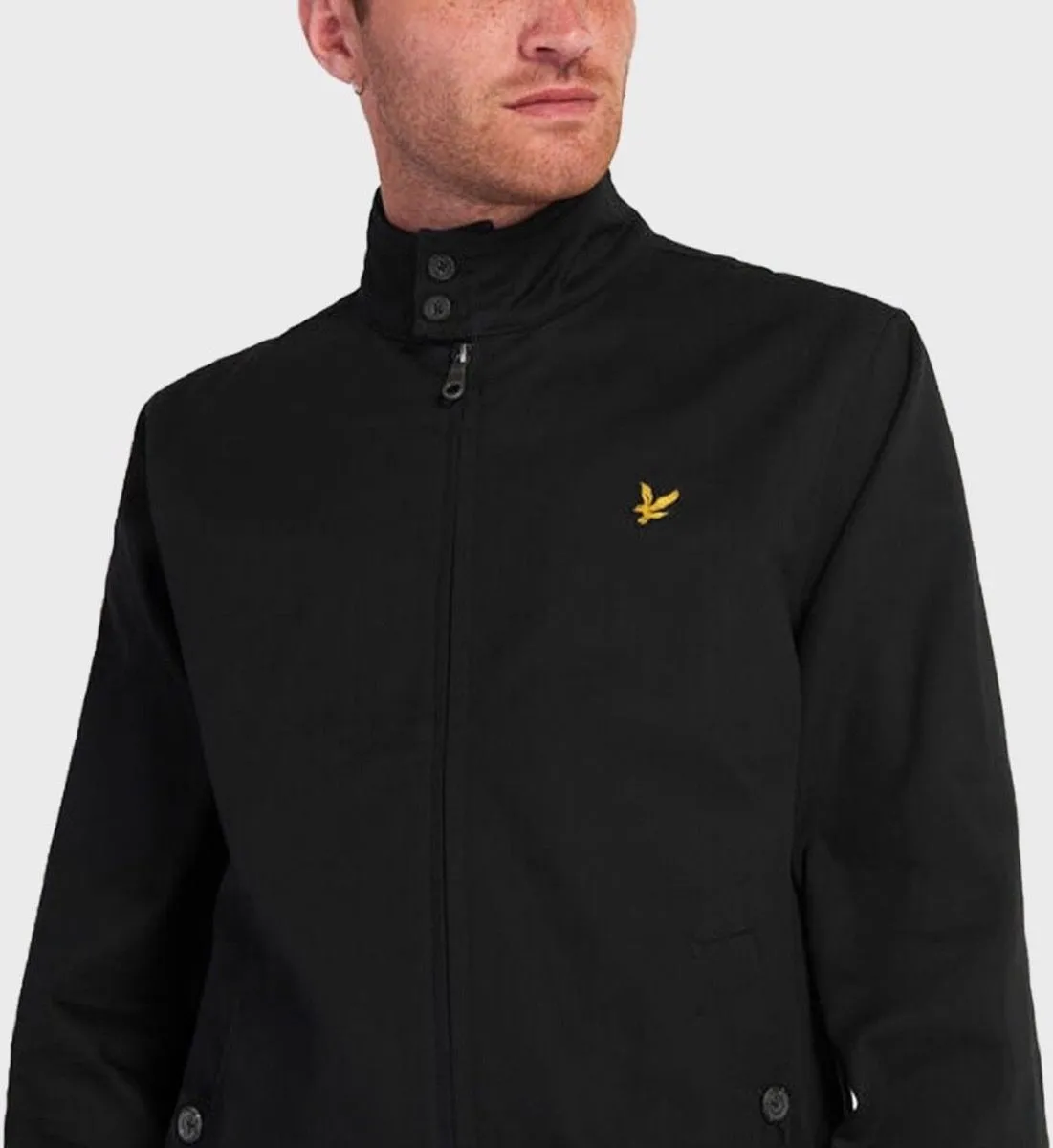 Lyle and Scott Classic Harrington Jacket in Jet Black