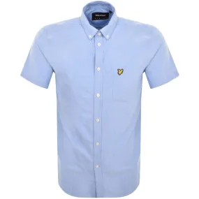 Lyle And Scott Short Sleeve Shirt Blue