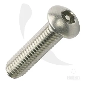 M5 x 16mm Hex Pin Button Head Security Screws - A2 Stainless Steel