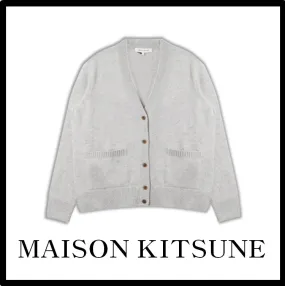 Maison Kitsuné Cardigans | Casual Street Style Logo Apparel