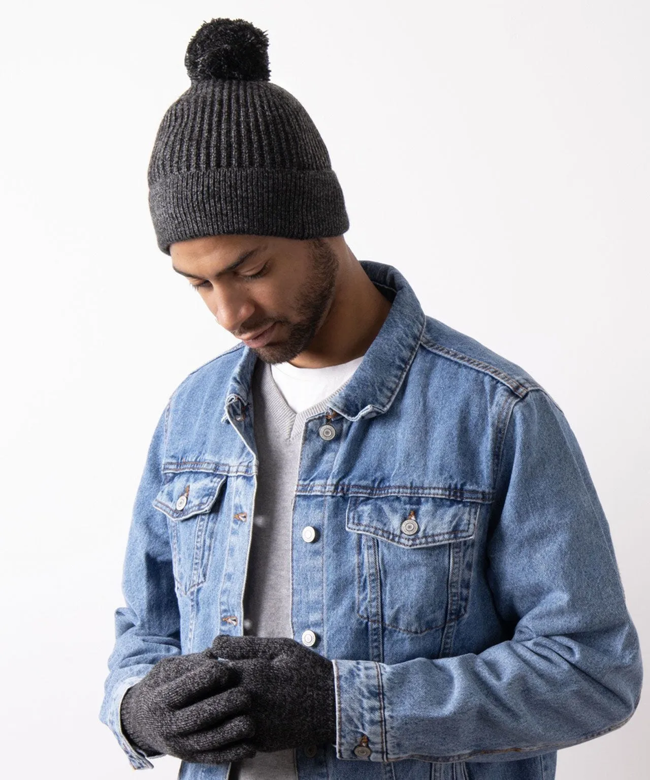 Men's Fashionable Hat & Glove Gift Set