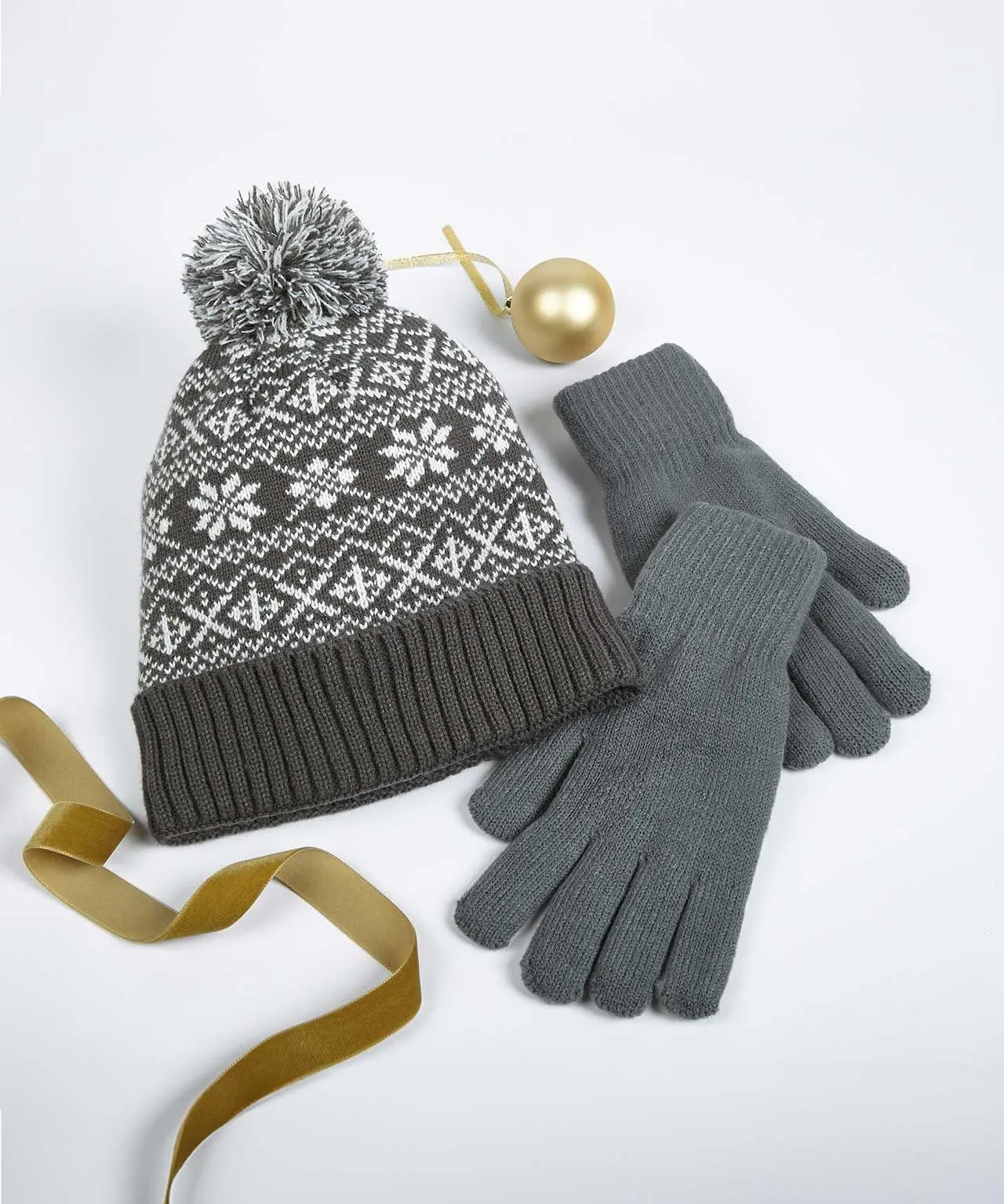 Mens Stylish Hat & Glove Set