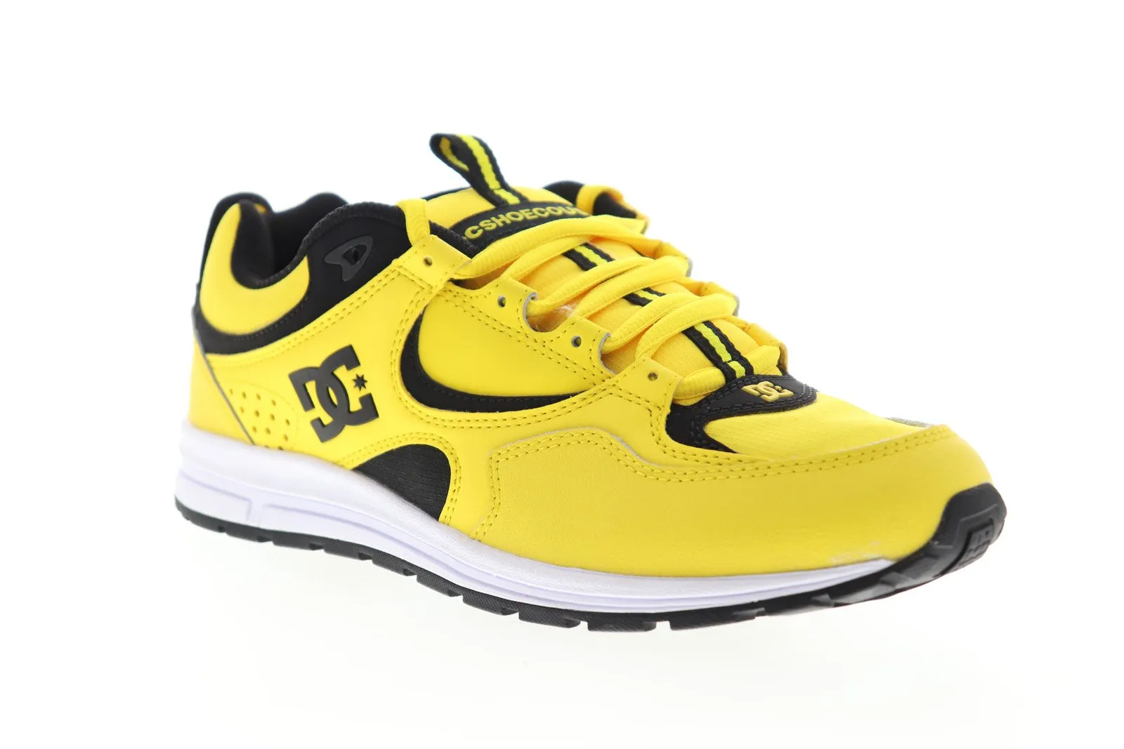 Mens Yellow Low Top Skate Sneakers Shoes - DC Kalis Lite S ADYS100388