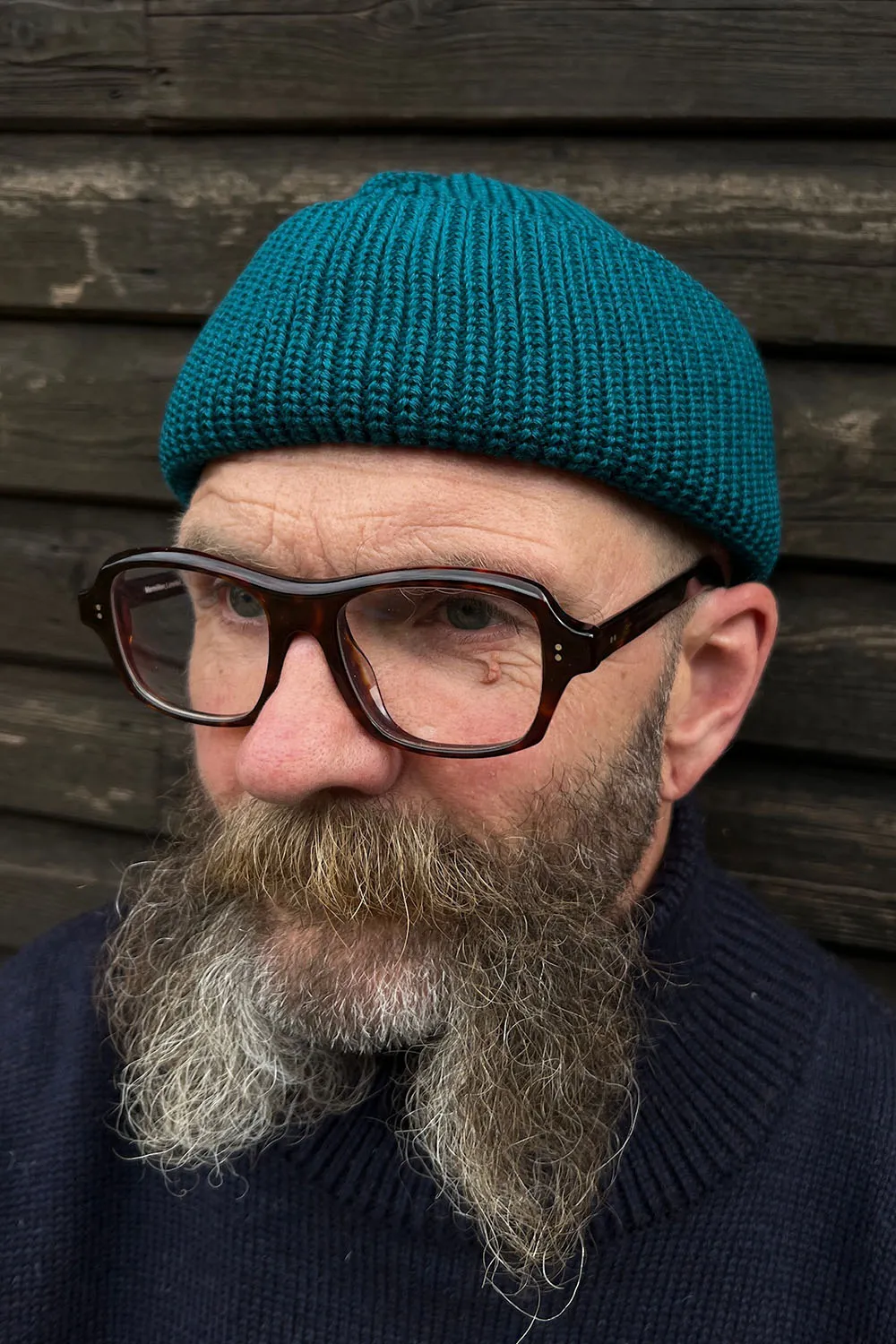 Merino Bifold Watch Cap Teal