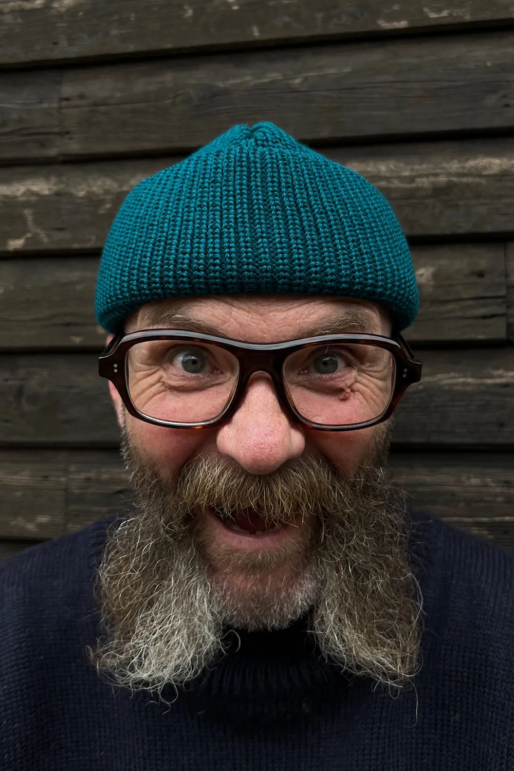 Merino Bifold Watch Cap Teal