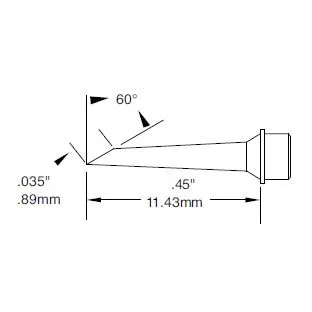 Metcal Cartridge Hoof 0.89mm (0.035
