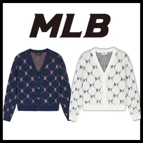 MLB Korea Street Style Logo Cardigans