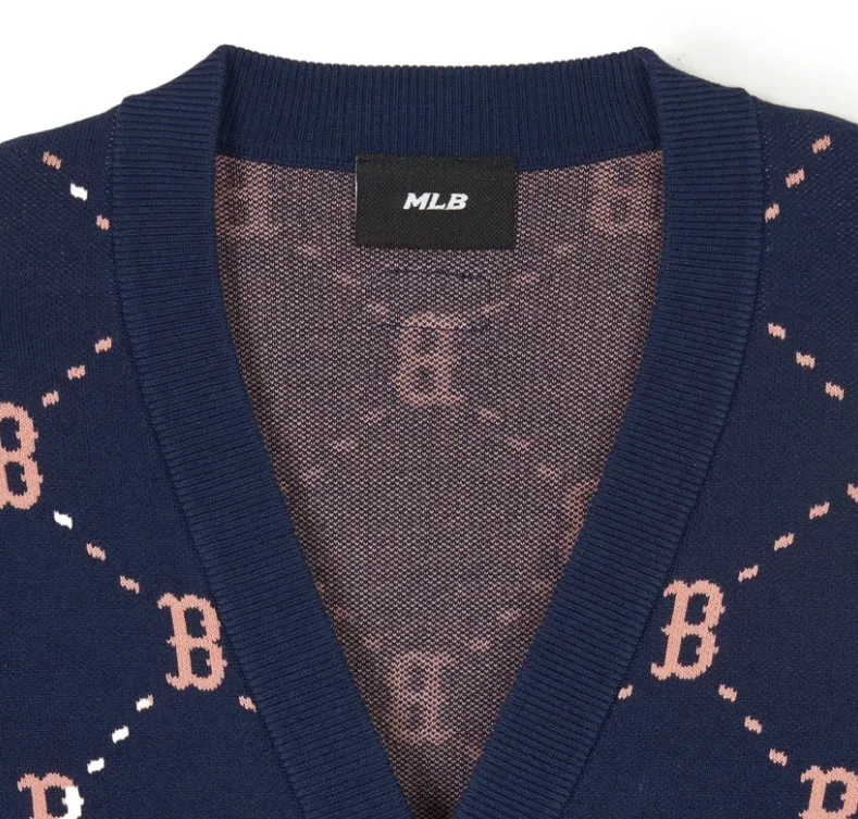 MLB Korea Street Style Logo Cardigans