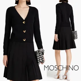 Moschino Casual Style Long Sleeves Plain Cotton Office Style - Fashion Online Shop