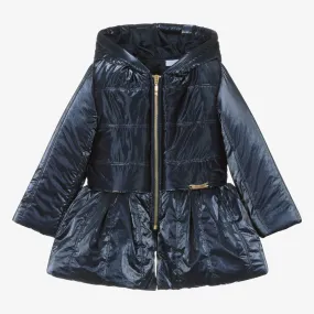 Navy Blue Puffer Coat for Girls