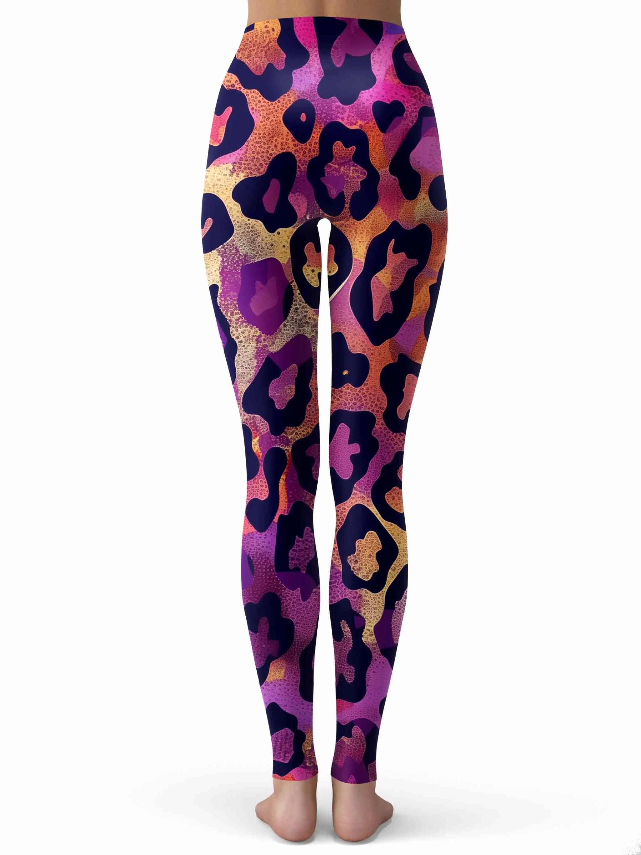 Fluorescent Leopard Print Leggings