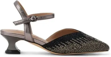 NICOLI Josias grey crystal sandals