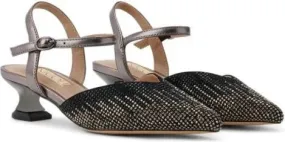 NICOLI Josias grey crystal sandals