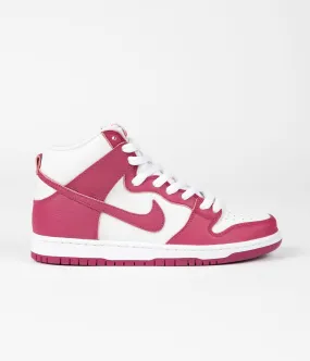 Nike SB Orange Label Dunk High Pro Shoes - Sweet Beet / Sweet Beet - White - Sweet Beet