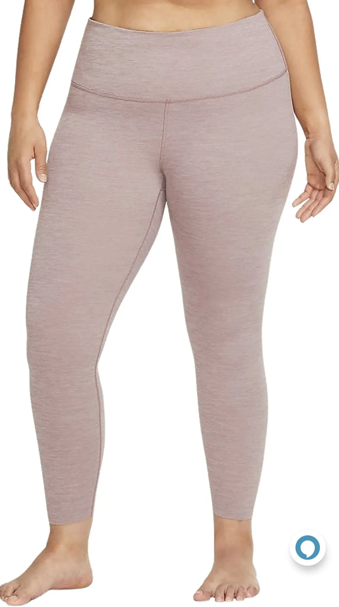 Nike Women's Plus Size High-Waisted Infinalon Leggings 3X Champagne