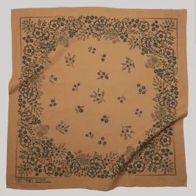 Ochre Field Silk Bandana made with Natural Dye