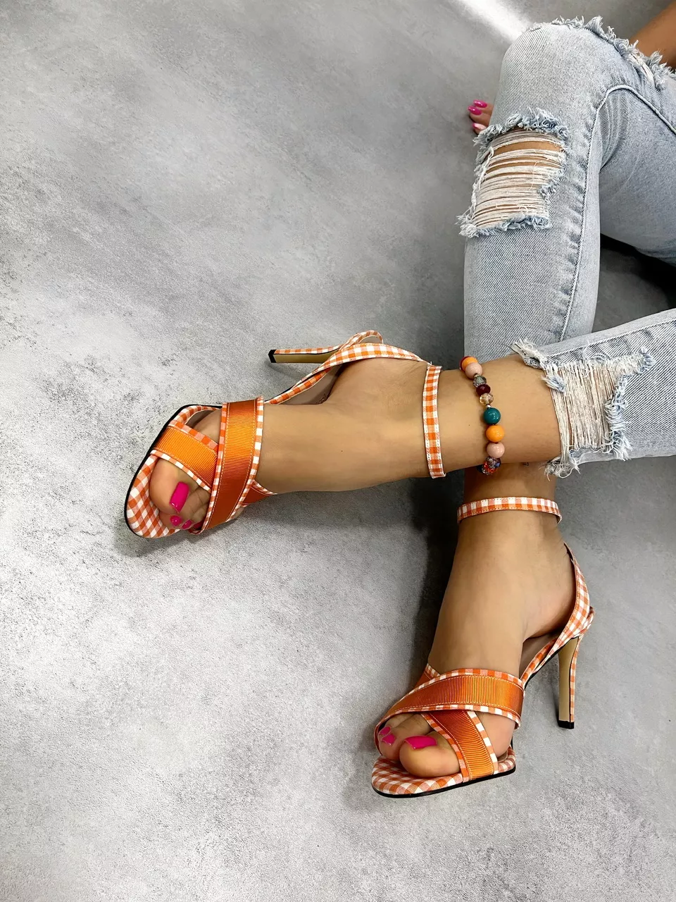 Orange Women's Sandals D977