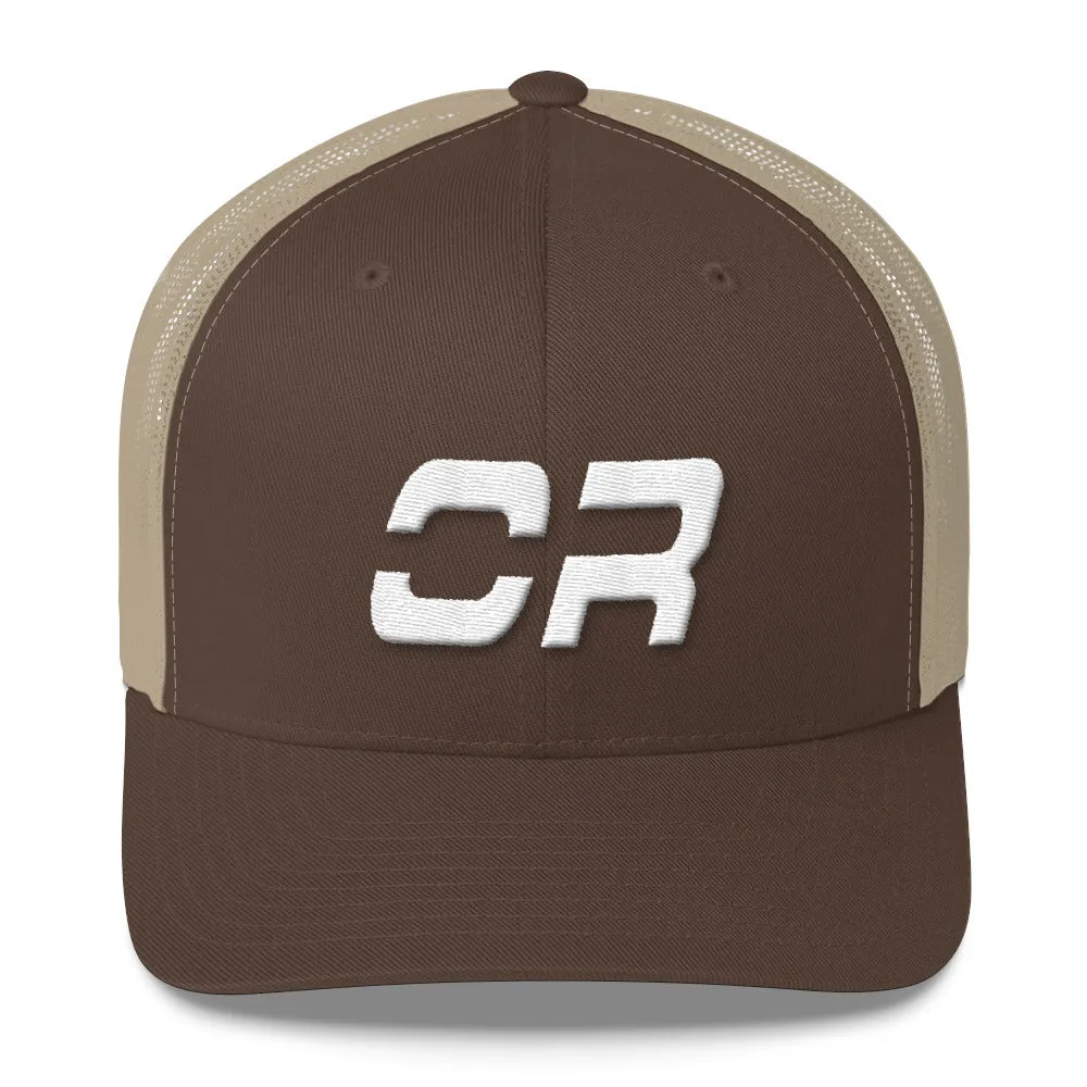 Oregon Trucker Cap with White Embroidery - Available in Many Hat Colors