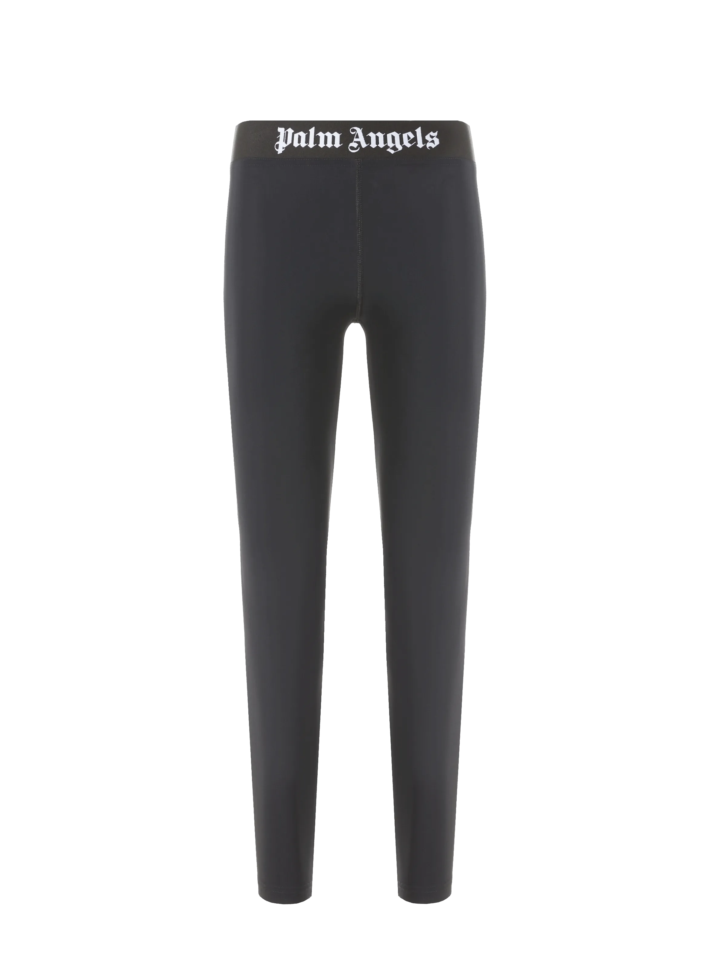 Black Nylon Logo Leggings by Palm angels