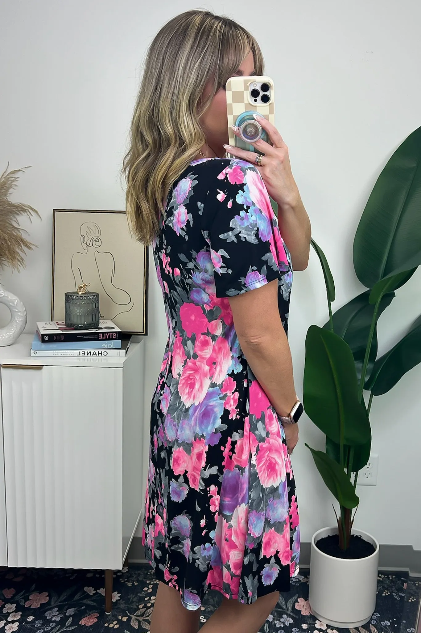 Parisah Square Neck Floral Dress