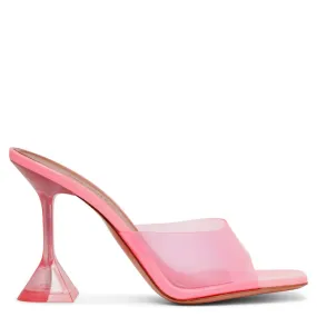 Pink PVC Lupita Amina Muaddi mule sandals